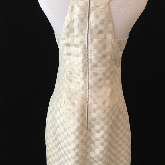 Lilly Pulitzer Wright Sq Jacquard GoldWhite Dress - Picture 2 of 8